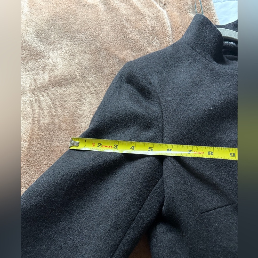 DKNY Asymmetrical Wool Walker Coat Black S - Picture 16 of 16
